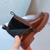 Vintage Children Tube Boots Black Brown Platform Kids Cotton Chimney Boot for Girl Baby Toddler Child Boy Shoes Keep Warm I07221