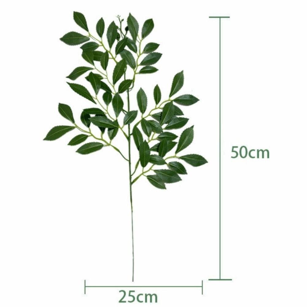 Decorative Artificial Green Plant Eucalyptus Leaves Willow Leaves Fake Eucalyptus Leaf Faux Fake Tree Branch