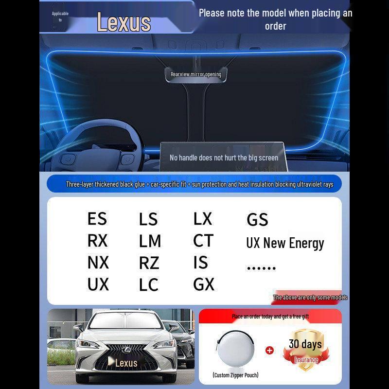 Car Sunshade Windshield Curtains - Heat Insulation & Summer Cooling