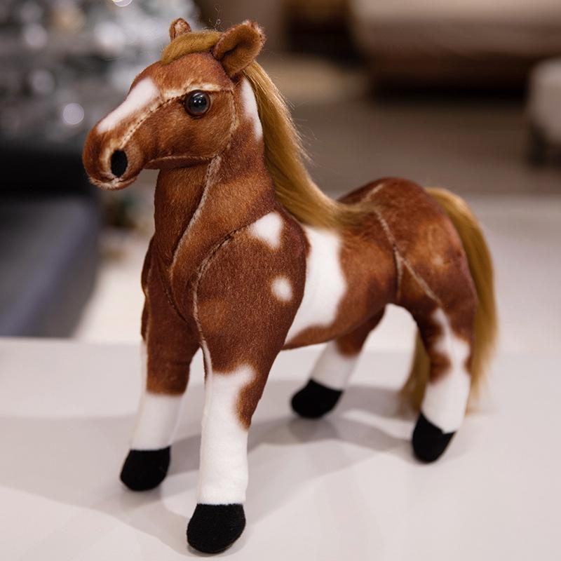 Cute Simulation Pony Horse Doll Plush Toy Sweat Blood Bmw Doll Children'S Doll Birthday Gift