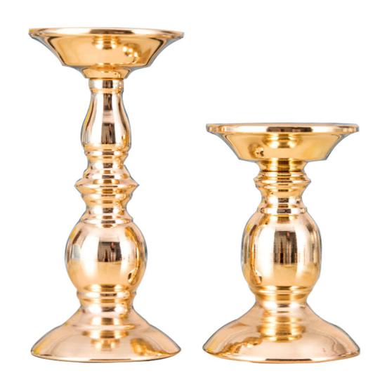 Iron Pillar Candle Base Holder Candlestick Stand Wedding Party Home Decoration