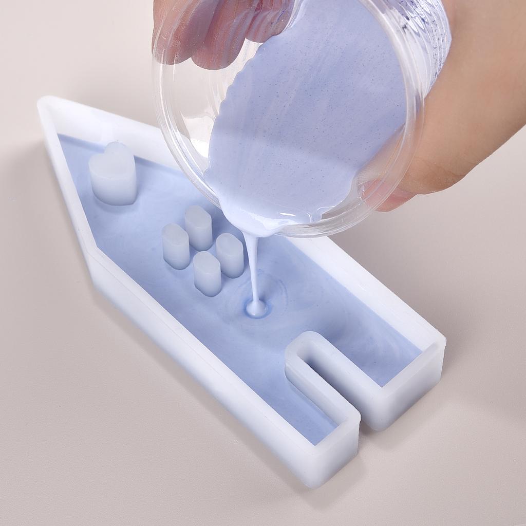 3pcs Heart Shape House Silicone Mold DIY Handmade Houses Plaster Casting Molds Concrete Resin Craft Gift Making Tools Home Decor