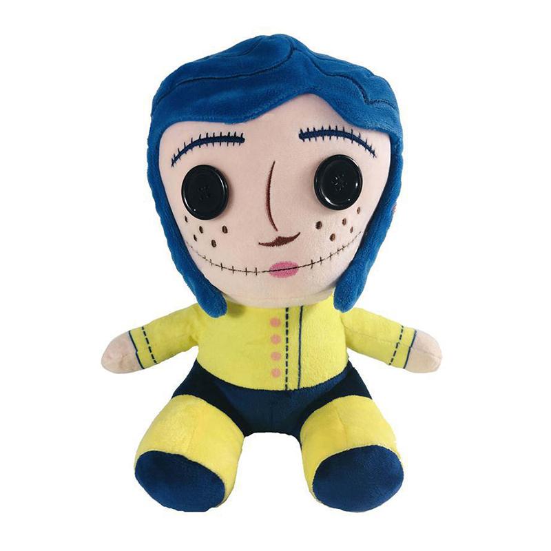 

1 Piece Kid Toys 25Cm Coraline Plush Doll Stuff Cartoon Figure Soft Pillow Ugly Cute Collection Dolls Room Kawaii Ornament Gift жовтий