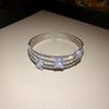 Elegant Multi-Layered Diamond Inlaid Open Bangle: Light Luxury Fashion Bracelet for Women