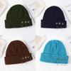 Knit Hat For Men Women Fall Winter Acrylic Warm Windproof Outdoor Sports Fashion Accessory