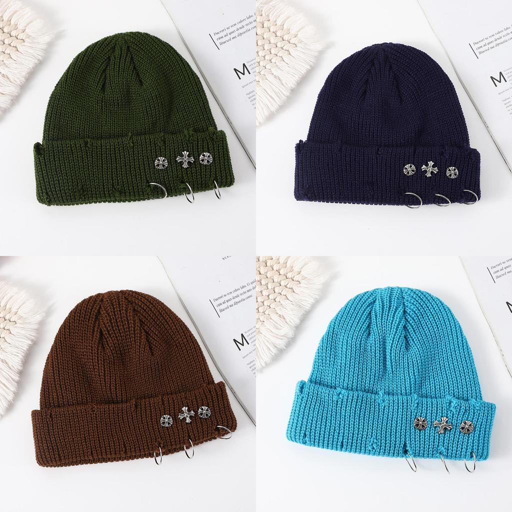 Knit Hat For Men Women Fall Winter Acrylic Warm Windproof Outdoor Sports Fashion Accessory