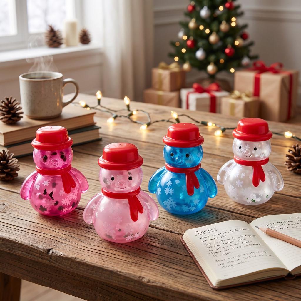 Schneemann Spielzeug Weich Dehnbar Sensorisches Spiel für Kinder Mädchen Jungen und Erwachsene