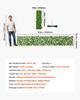 Expandable Fence Privacy Screen, 64.9 X 310 Cm Expand Artificial Plant Wall, Realistic Artificial Ivy Panel with 50 Zip Ties, Decorative Faux Greenery