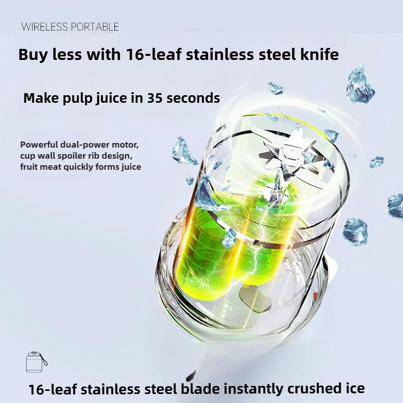 Large Capacity Juicer Small Household Portable Juice Juicing Cup Multifunctional Sixteen Blades