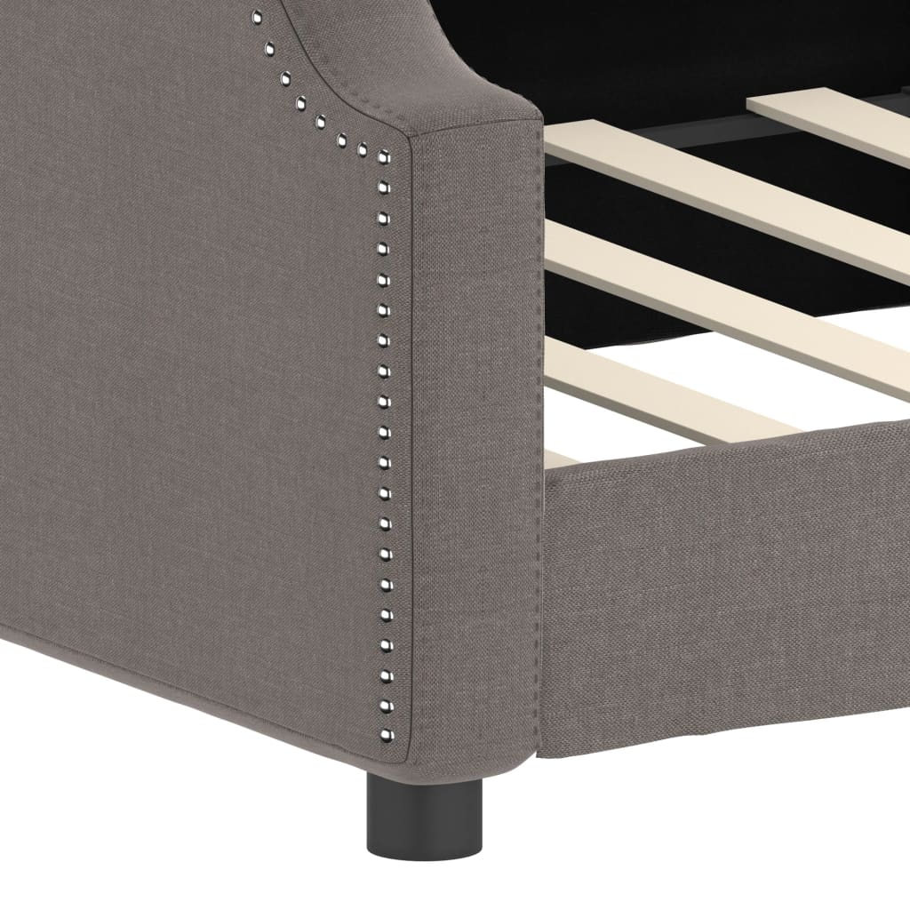 Daybed Taupe 90 x 200 cm Fabric