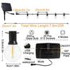 Outdoor G40 Solar String Light 50 Bulbs Wedding Christmas Decoration  2025 Garden Lights Street Garland Camping Fairy Lights
