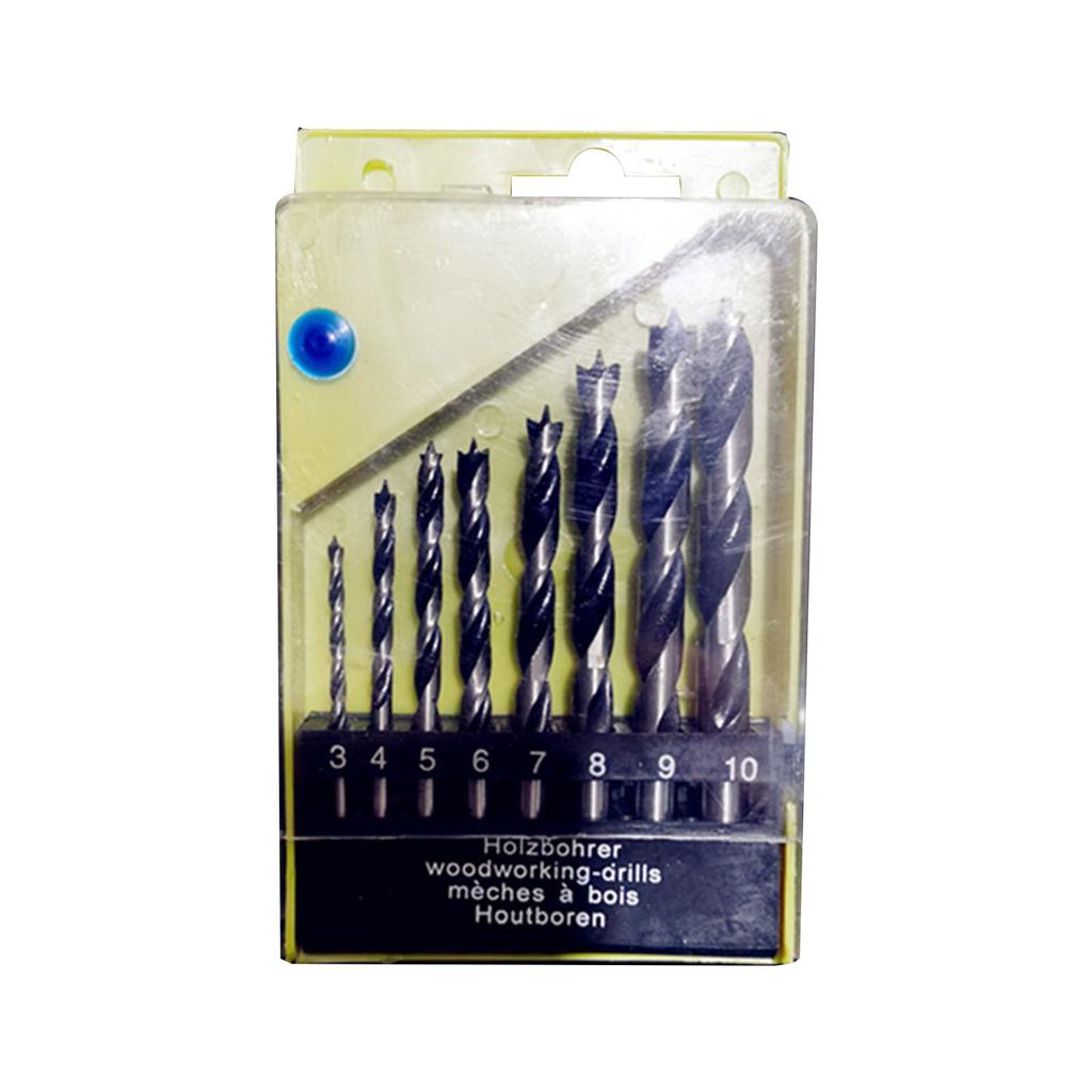 8Pcs Wood Drill Bit Set For Woodworking Spiral Drill Bit High Carbon Steel Wood Plank Hole Special Twist Drill Bit Tool