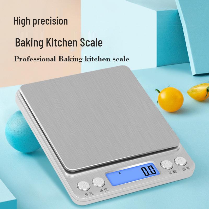 Stainless Steel Electronic Kitchen Scale for Baking and Coffee