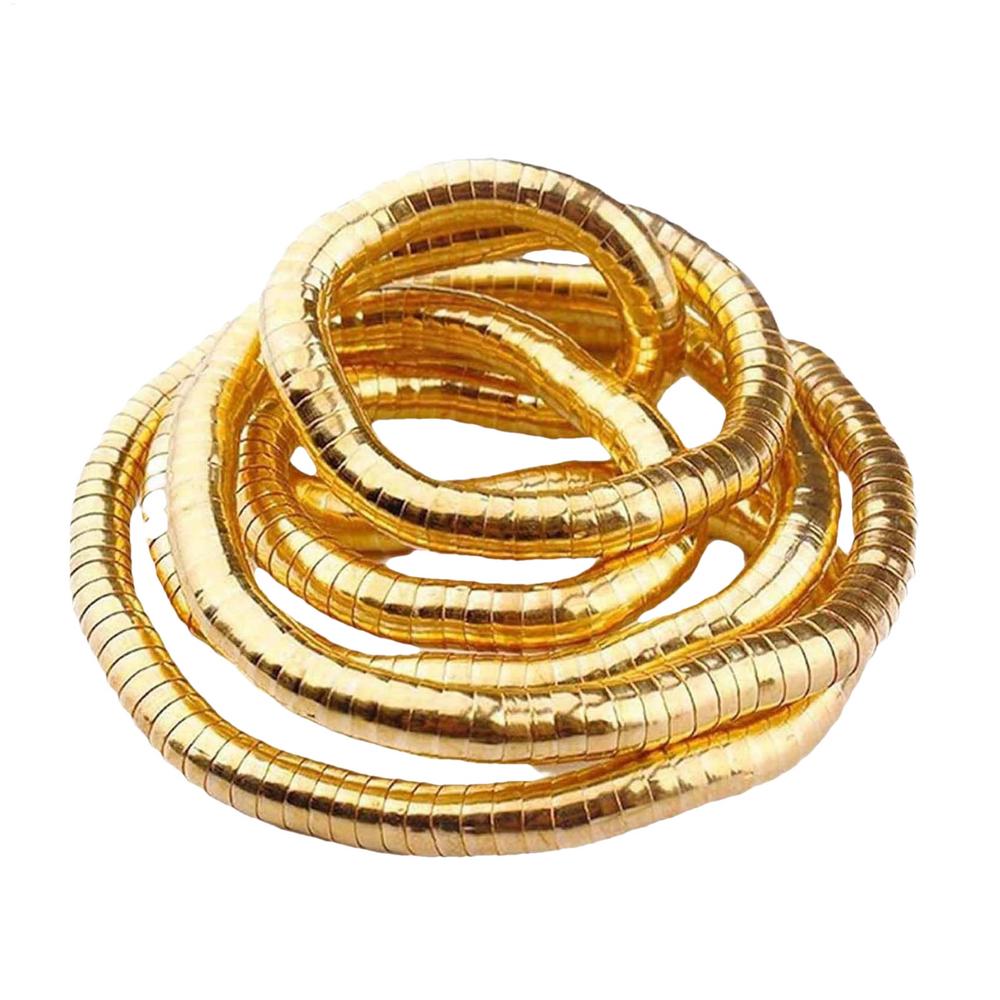 

New Alloy Bendable Snake Necklace Gold/Silver Color Twistable Flexible Choker Jewelry Accessories Punk Bracelet