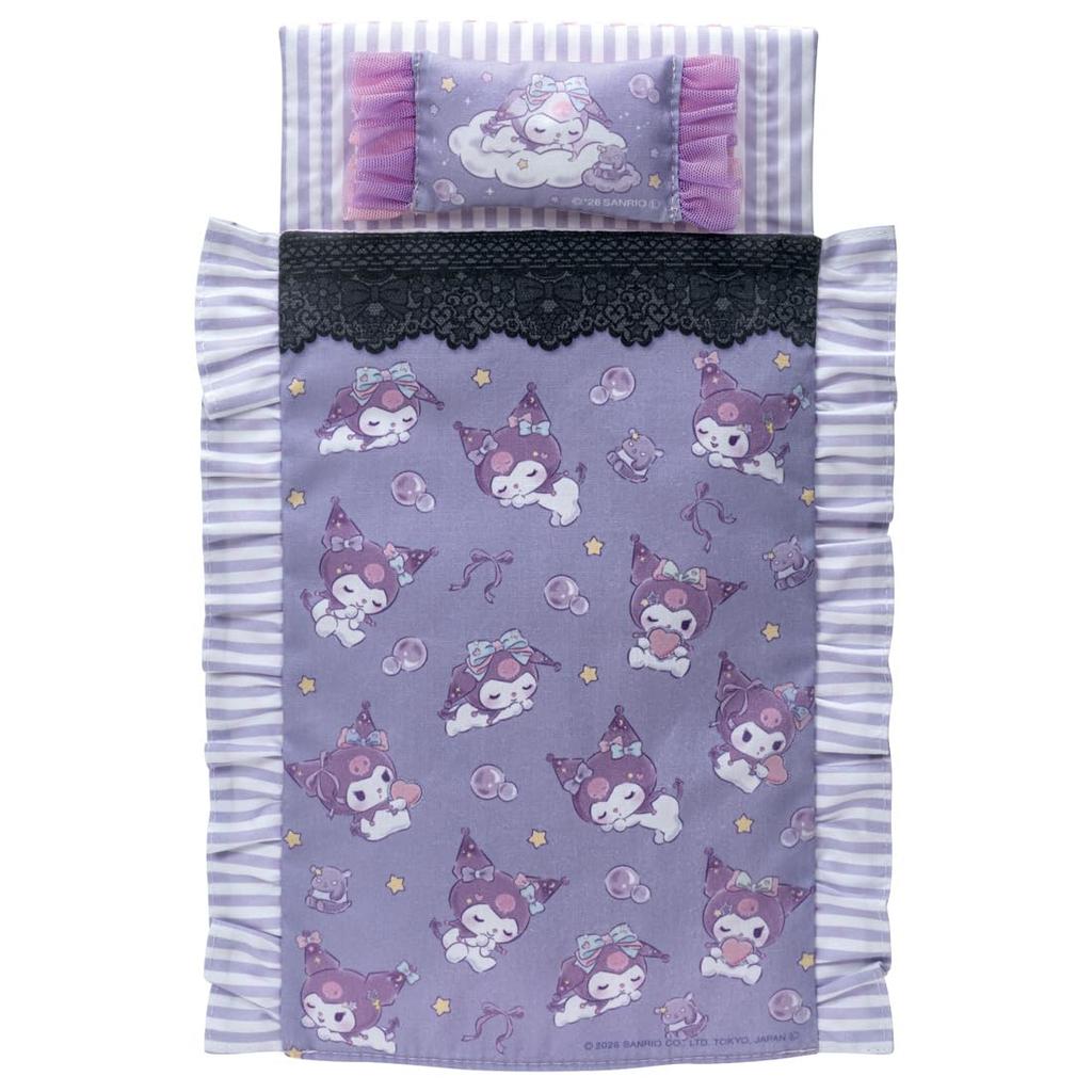 Takara Tomy Doll Set My Reversible Toy for Ages 3 and Up Licca-chan (Licca-chan, Kuromi, Melody) - Bedding, Dress-Up