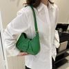 Retro texture solid color simple shoulder bag women's 2025 early autumn new versatile ins Korean version underarm bag women's bag