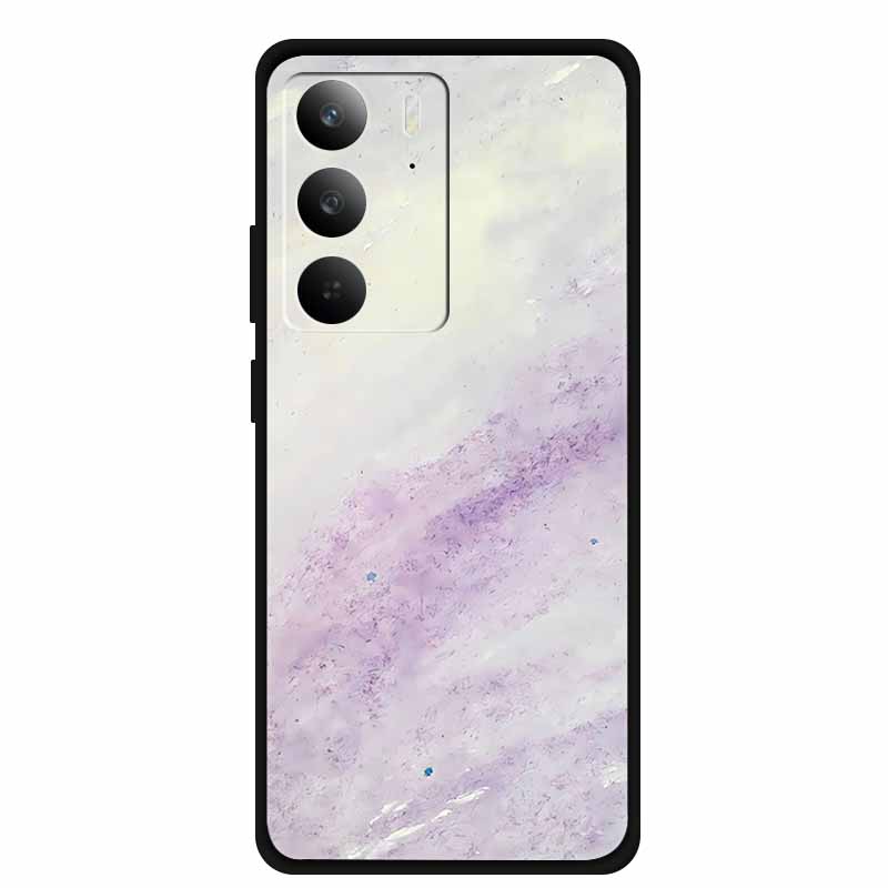 Cover per Realme C75 RMX3941 C75X 4G Posteriore Morbida in Silicone Colorata Lusso TPU Custodia Telefono C 75 Bumper Girly Gradiente Viola
