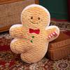 Colorful Christmas Day Decoration Pudding Pillow Plush Toy Doll Gingerbread Man Christmas Doll Gift