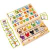 Color-Matching Toys for Ages 2-4 Wooden Material Magnetic Puzzle  Toddler Boys and Girls