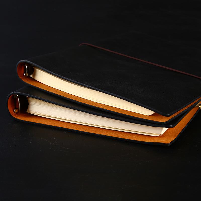 "Retro PU Leather A5 Travel Notebook - Creative Student & Business Customizable B5 Loose-leaf Handbook"