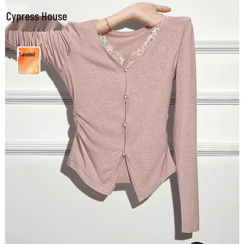 Women s V-Neck Slim Fit Long-Sleeve Pullover Top S