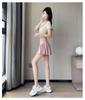 2024 Women's Quick-Dry Tennis/Badminton Sportswear Set - Summer Shirt with Fashion Running Yoga Skirt