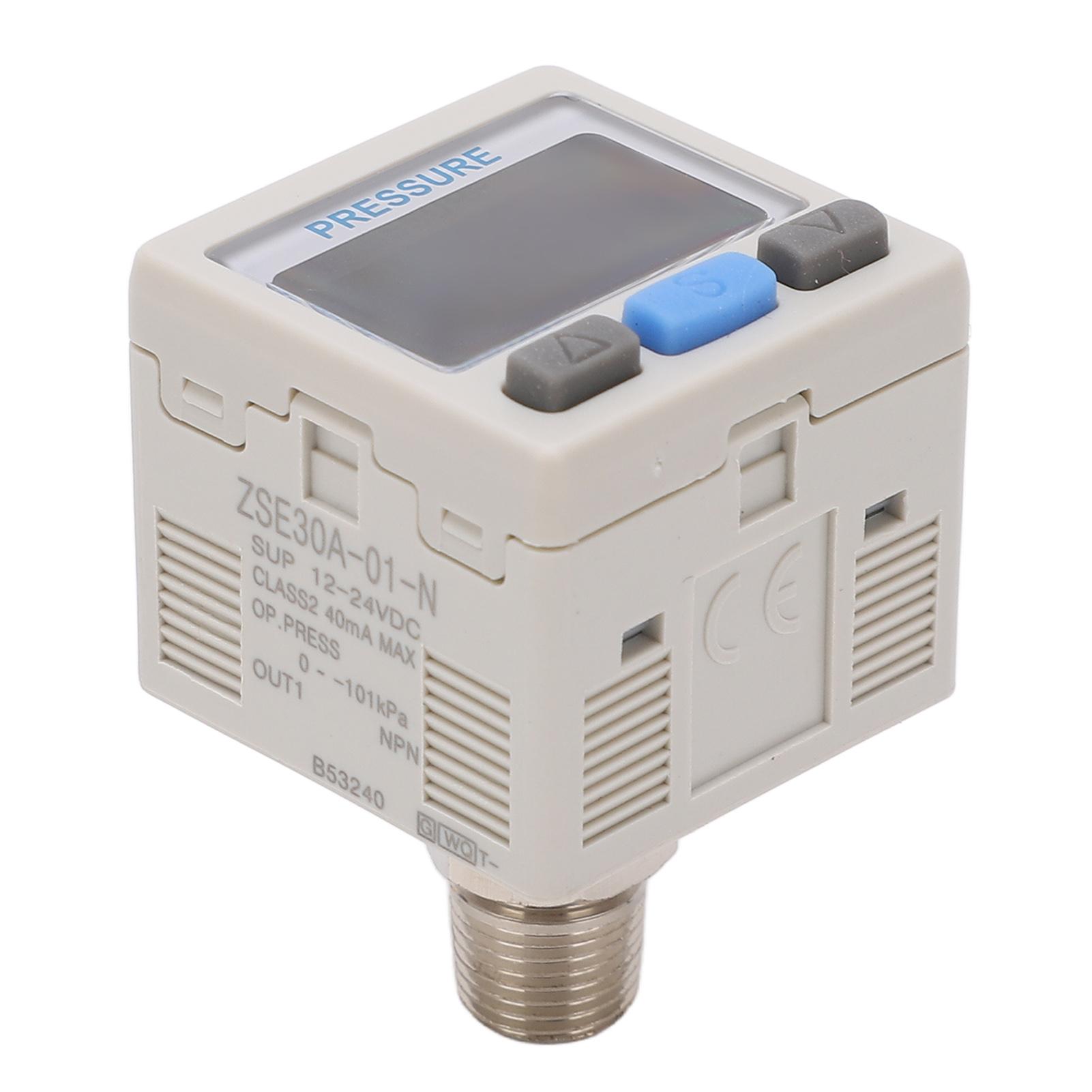 

Цифровой манометр Точный Ударопрочный Редукционный клапан Цифровой дисплей 0 до -101 кПа 12-24 В постоянного тока