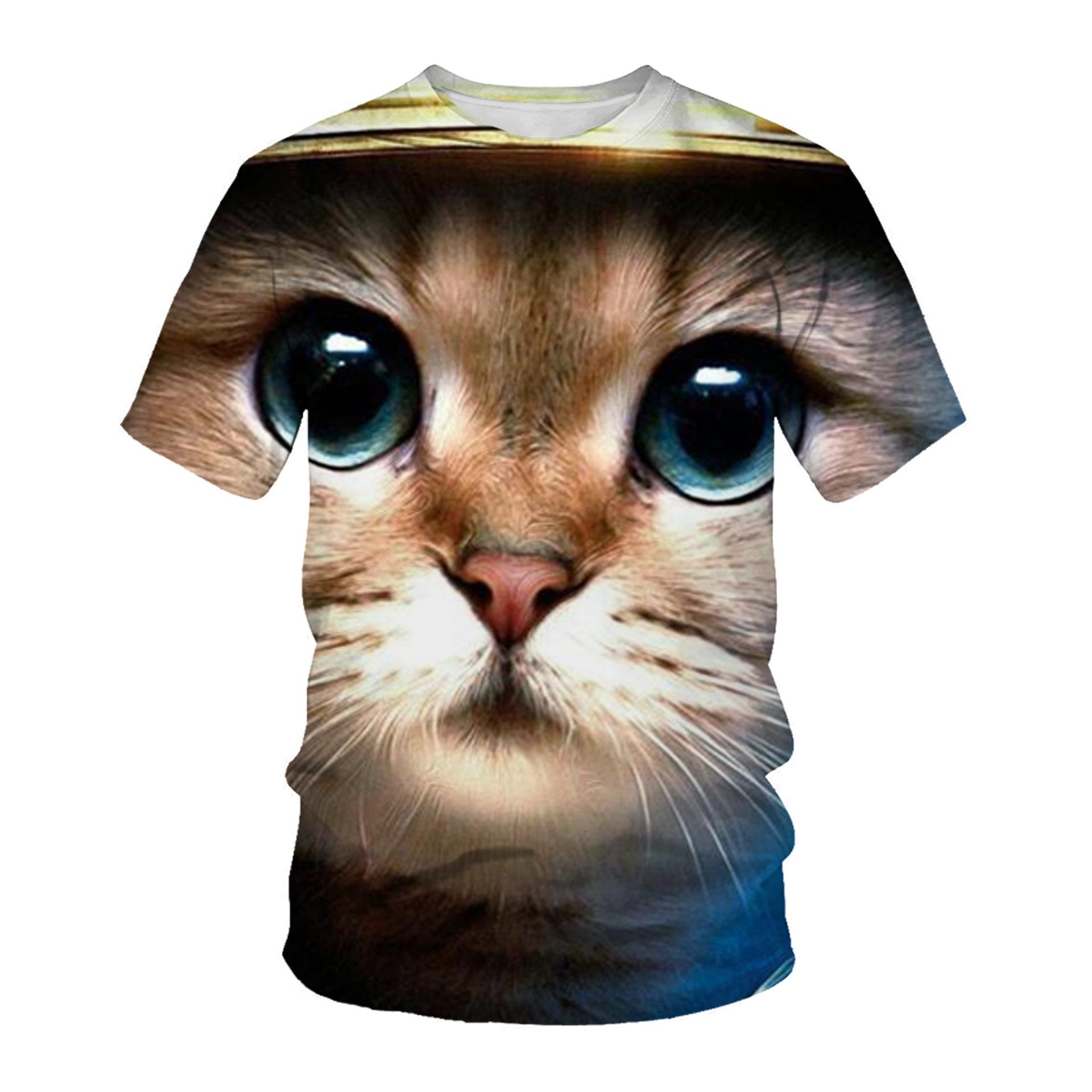 Летняя мужская футболка с 3D животным принтом — фото 14