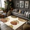 Seashell Pattern Floor Mat Coastal Home Decor Beach Themed Doormat Bathroom Rug Non Slip Washable Entrance Mat Ocean Vibes Welco