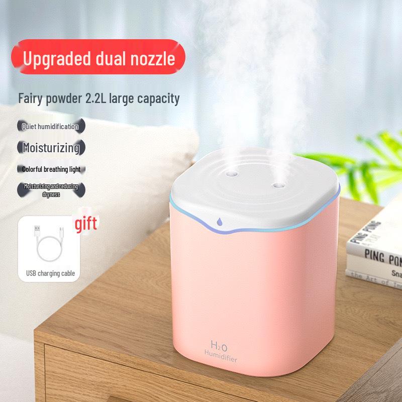 

Двухрежимный USB настольный увлажнитель: Распылитель тумана большой емкости для спальни 130x130x160mm