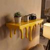 3D Printed Melting Wall Shelf Plastic Wall Storage Rack Drip Floating Shelf  Living Room