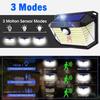 3-Sided Solar Powered Motion Sensor IP65 Waterproof Solar Light 3 Modes Wall Lamp 230 LED Solar Lights Outdoor for Outside Porch