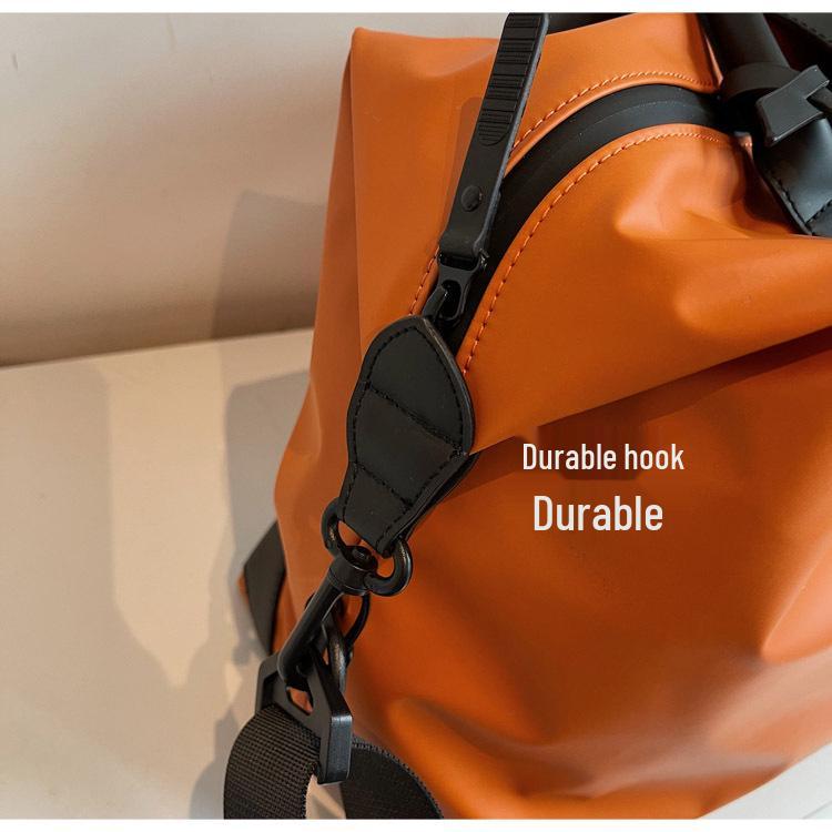 Leather Travel Bag: Large-Capacity, Cross-Body for Business, Yoga, or Commuting