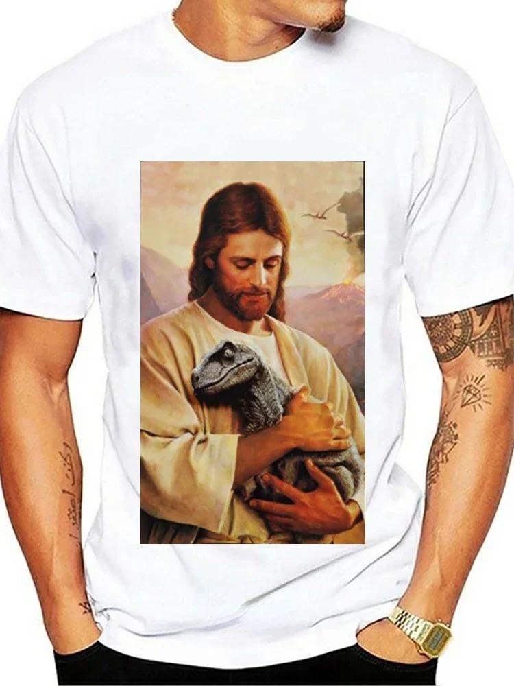 High Quality Short Sleeve Top Not Today Satan Jesus Vs Satan In O-Neck T Shirt Man/Woman Short Sleeve Tees Shirt 2025 New In