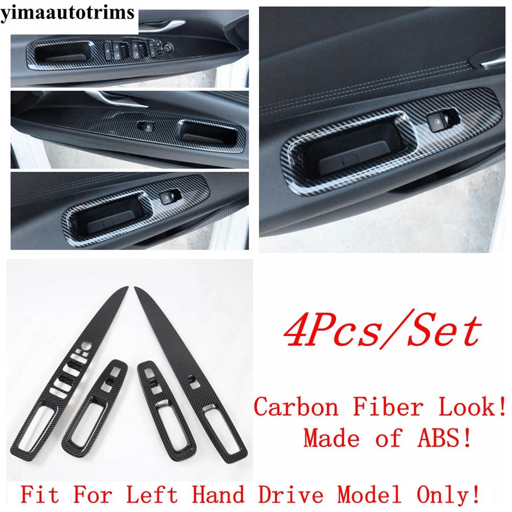 Car Inner Door Armrest Window Glass Lift Button Switch Panel Cover Trim Accessories Interior Fit For Hyundai Elantra - A-ABS