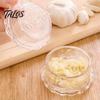 Manual Garlic Grinder Press, Transparent Grinder, Easy Operation Portable Salad Dressing Tool Chopper, for Onion Ginger Nuts Herbs Handheld