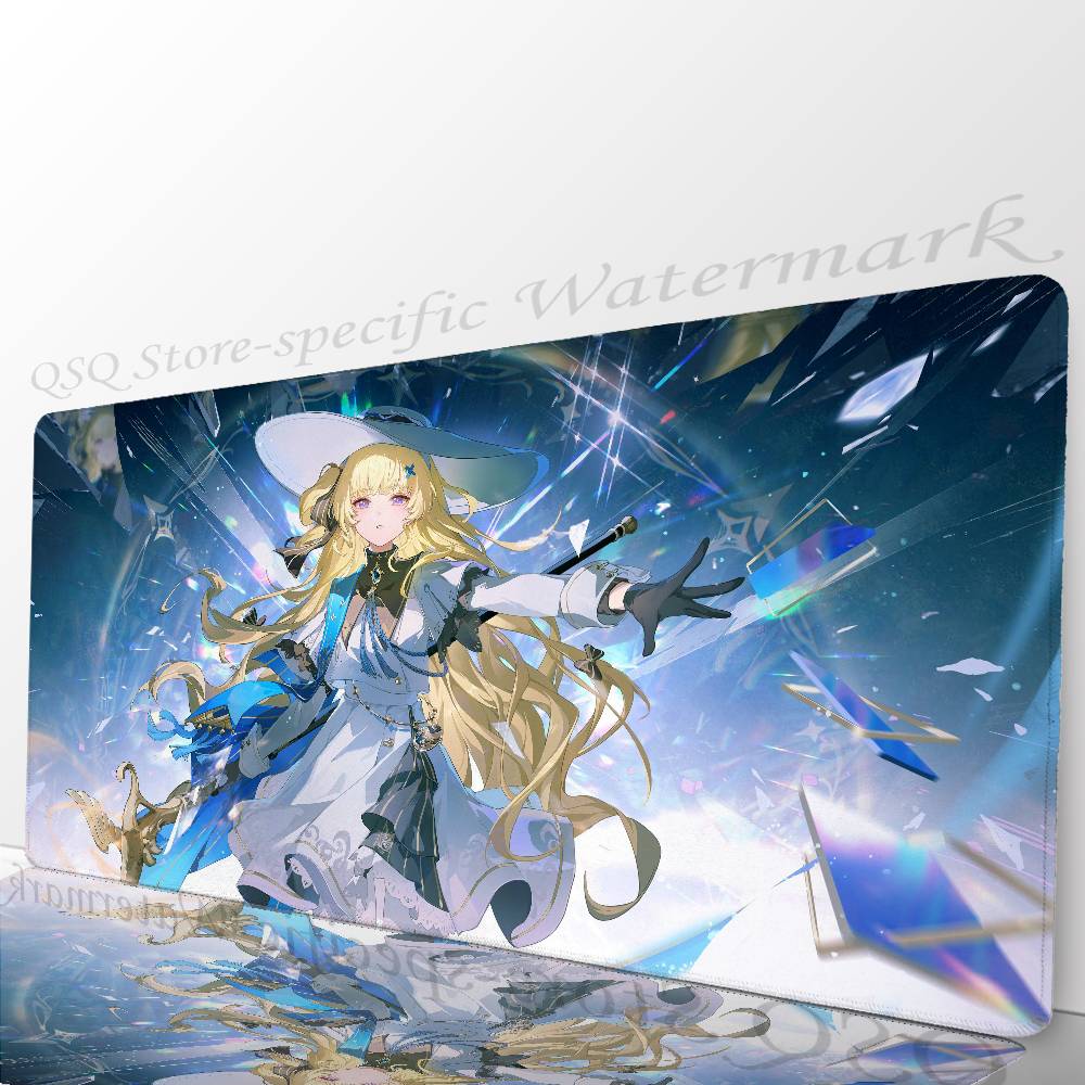 Phoebe Game W-Wuthering Waves Mousepad Mouse Mat Desk Mat With Pad Gaming Accessories Prime Gaming XXL Keyboard Pad Padding Ma