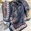 2026 New Fashion Versatile Silk Scarf Silk Wool Square Scarf 63cm Double Sided Silk Wool Scarf Shawl Gift