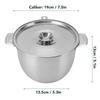 2.8L Grease Container 304 Stainless Steel Oil Filter Pot Sturdy Oil Storage Tank  Fryer Oil Storage