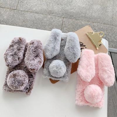 Winter Warm Plush Cute Rabbit Case For Xiaomi 15T 15T Pro 17 Pro Max Redmi 15C Note 15 Pro Plus 14 Poco F8 Pro F8 Ultra Cover