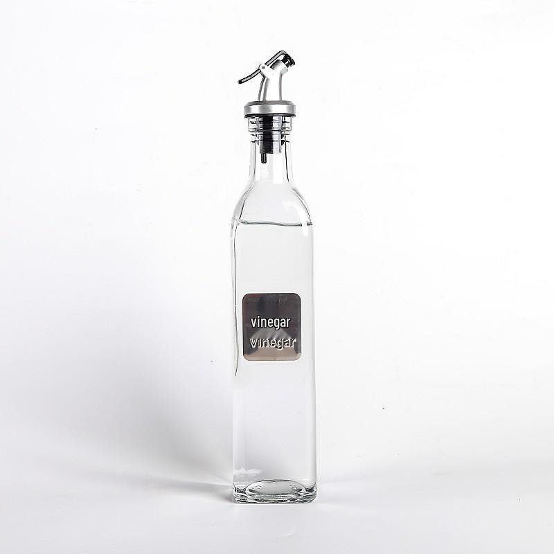 Leak-Proof Glass Oil Bottle - Kitchen Seasoning Container for Soy Sauce, Vinegar, or Wine, Customizable with Logo