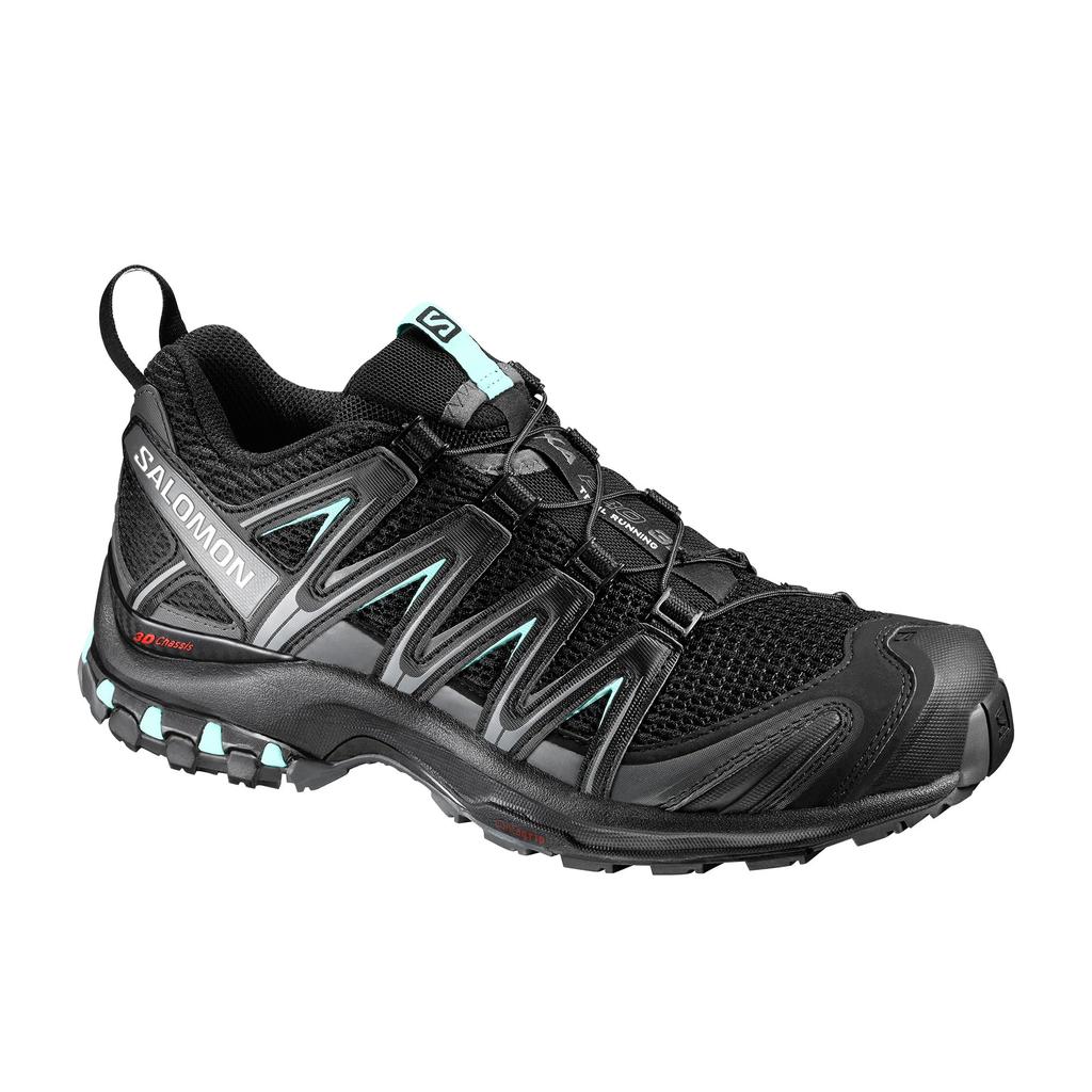 Salomon XA PRO 3D Trail Running Size cm Women's Shoes, L39326900, Black/Magnet/Fair Aqua, 23.0