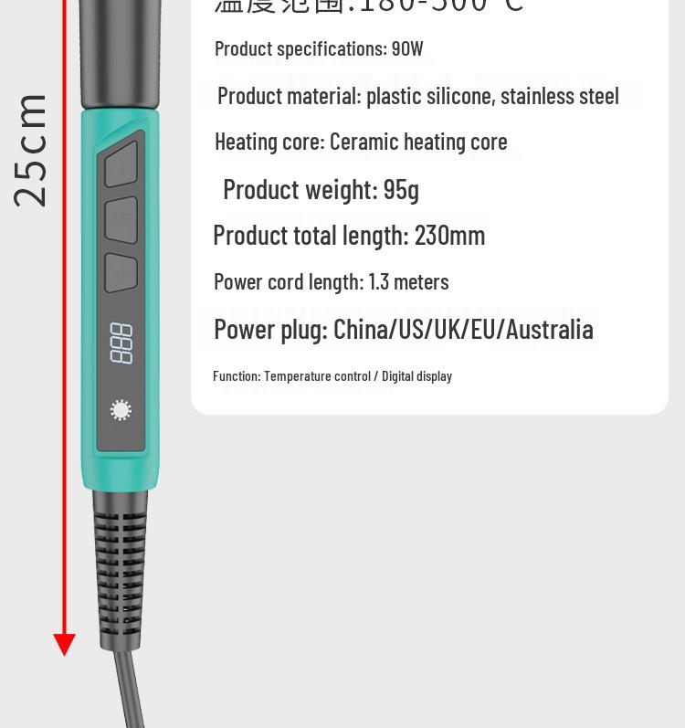 90W Digital Temp-Control Soldering Iron for Household Welding & Hot Stamping