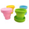 Collapsible Silicone Water Cup with Lid - Portable and Retractable for Travel and Outdoor Use