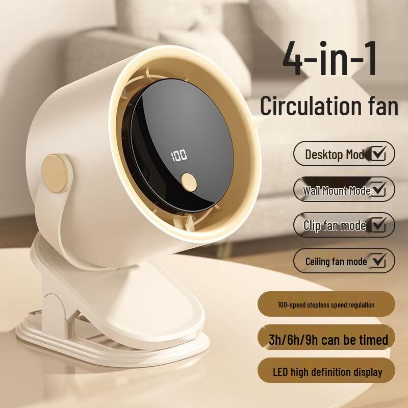 ZISIZ Desktop Clip-On Fan