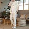Fuguang Y0565 Herren Retro Hanfu-Stil Sommer T-Shirt Set