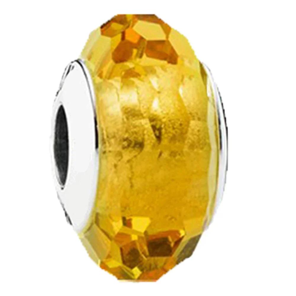 Copper Murano Glass Charms Fit Original Bracelets Round Murano Glass Charms Beads Diy Women Jewelry Gifts For Women