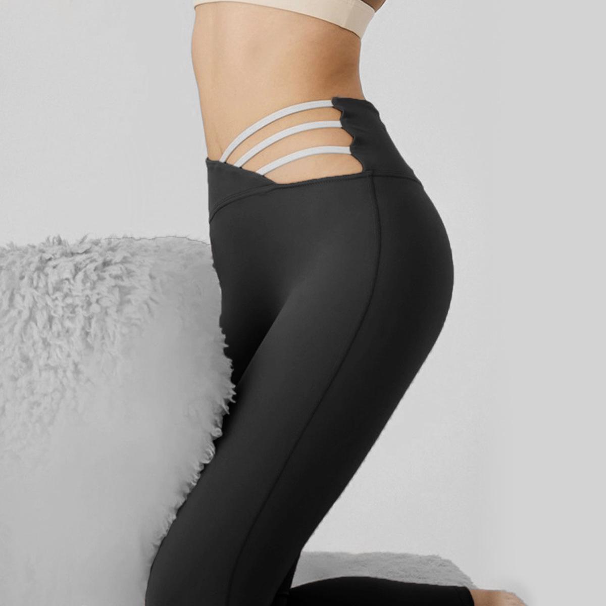 Women s Slimming Quick-Dry Yoga Pants - High-End Spandex Comfort Large чёрный