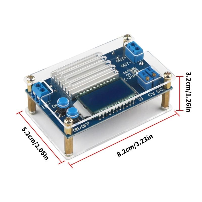 LCD Display Step Down Voltage Regulator High Efficiency 12A Voltage Reducer DC5.3V to 32V with Multiple Protections