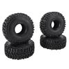 4PCS 1.9in 2.2in 120MM Rubber Rocks Tyres Wheel Tires for SCX10 90046 90047 RC Crawler Car